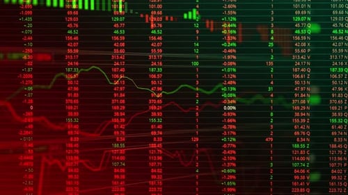 Financial stock chart background,