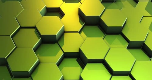 Loop Abstract Colorful Hexagon Honeycomb Background