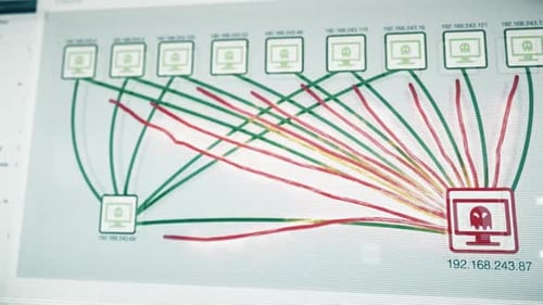 Abstract virus infection is spreading out in a network