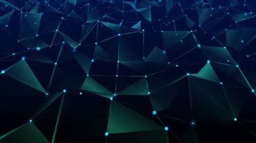 Futuristic Digital Network Abstract Background Loop