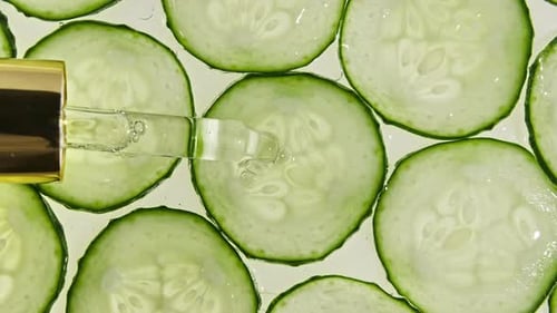 Cucumber Slices with Serum