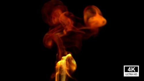 Dynamic Fluid Fire Animation with Alpha Channel