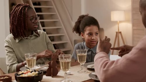 Family Dining Together at Home