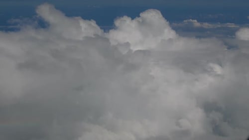 Majestic White Clouds from Aerial View