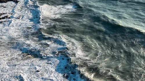 Aerial View Strong Storm Baskground