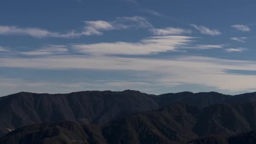 Mountains Landscape Underneath a Blue Sky