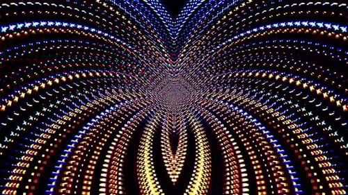 contour d'araignée animé en forme de lignes de néon brillantes, sur fond noir