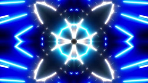 Vj Blue Laser Lamp Flash Light Background Loop 4K 05