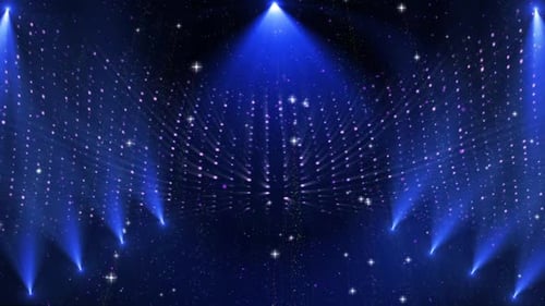 Jährlich Preisverleihung der Particle Lighting Show mit Gesang und Tanz und Bühnenhintergrund