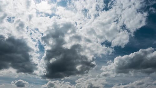 Zeitraffer von Cumulus Clouds