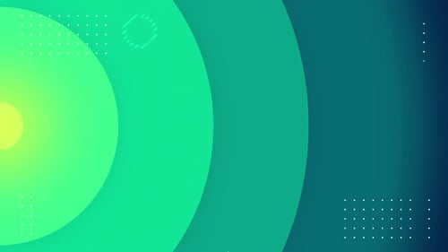 Abstract Looping Background with Dynamic Geometric Circles and Shapes