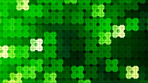 Abstract Blinking Puzzle Tiles Background Trying to Find a Suitable Pair