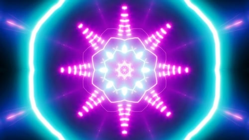VJ Neon Light Background 4K Loop 03