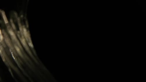 Abstract Glimmering Lights on Black Background