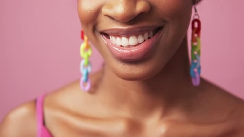 Smile Beauty Dental Care Woman Face White Teeth