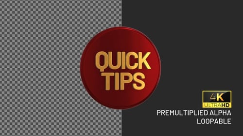 Quick Tips Rotierendes Looping-Badge