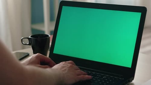 Laptop with Chroma Key