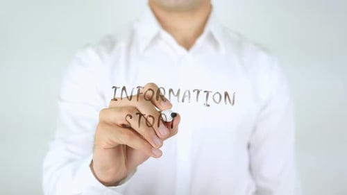 Hand Writes Information Storage on Transparent Surface