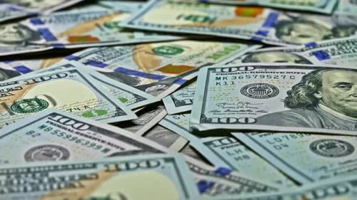 Pile of One Hundred Dollar Bills