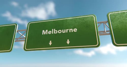 Melbourne Sign - 4K