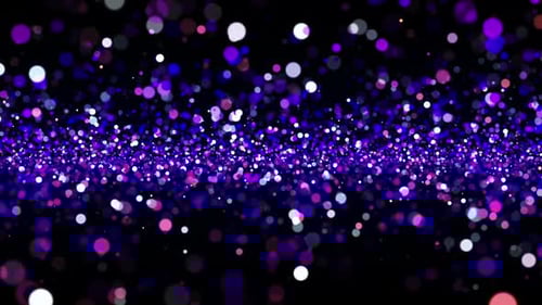 Abstract Flowing Glitter Particles Background Loop