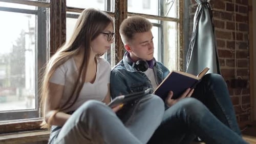 Young Students Learning and Having Discussion