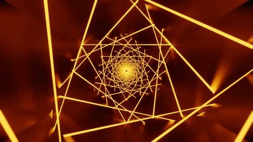 Túnel dourado de ficção científica do Ramadã