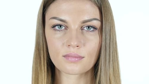 Close Up Of Woman Face , Indoor