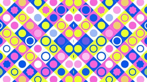 Bunter Hintergrund mit Punktmuster für Kinder, 2 Blink Trippy Chaotic Chaos Stripe Square India Diwali