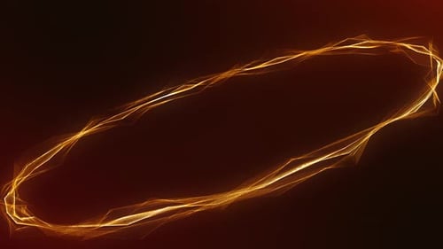 Animation Red Color Glow Circle Waves Line Background