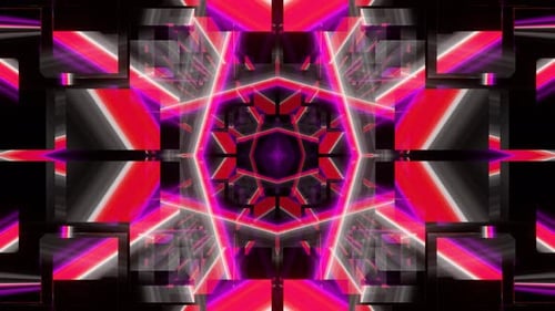 Abstract Smooth Animation for Visualization of LED Panels Screens