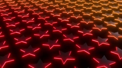 4k Colored Stars Loop