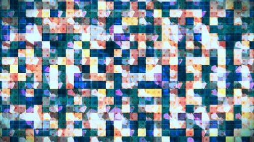 Dynamic Abstract Pixel Grid Background Loop
