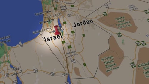 Israel On Map 4K