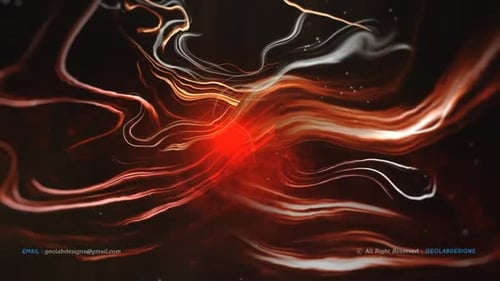 Dynamic Abstract Fluid Lines Energy Background