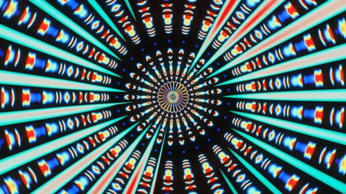 Disco Background of Abstract Divergent Rays