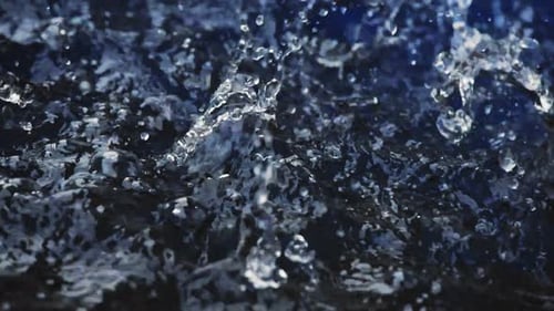 Close Up of Splashing Water Drops