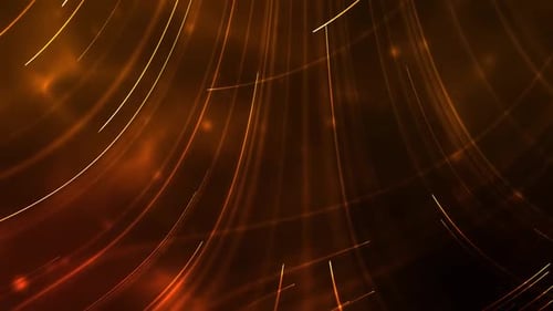 Gold Particles Lines Loop, 4K