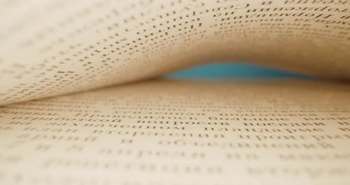 Tunnel Made of Book Pages