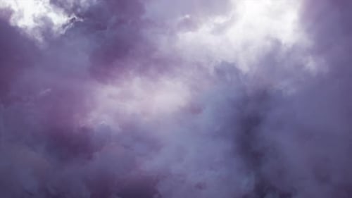 Flying Through the Clouds in the Sky Loop 4K