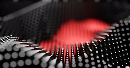 Abstract Geometric Dot Grid Wave Background Animation