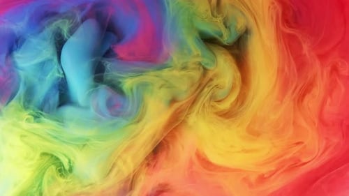 Vibrant Colors Swirling in Abstract Motion