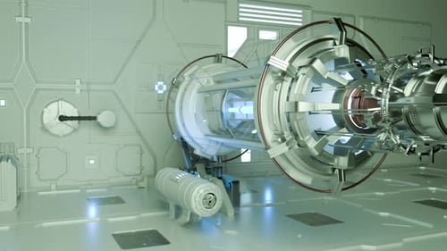 3D Animation of a Futuristic Technology Engine Core