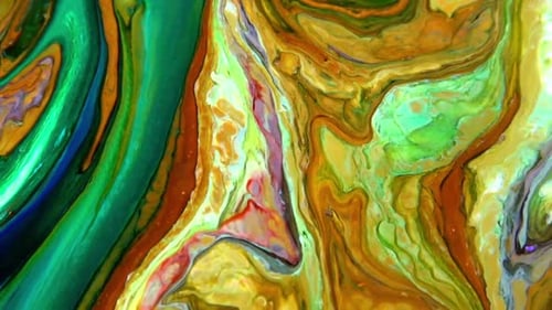 Swirling Paint Textures in Dynamic Colors