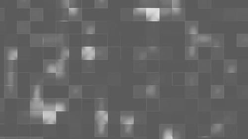 Geometric White Square Cell Pattern 2