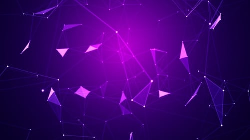 Abstract Purple Plexus Network Connection Technology Background