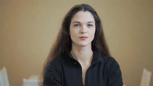 Portrait of a Young Woman at Home