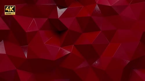 Red Low Poly 4K