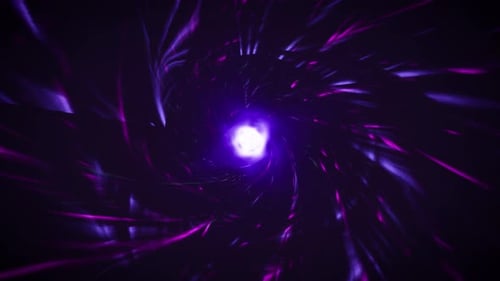 Purple Spiral Tunnel Portal Effect 4K 01