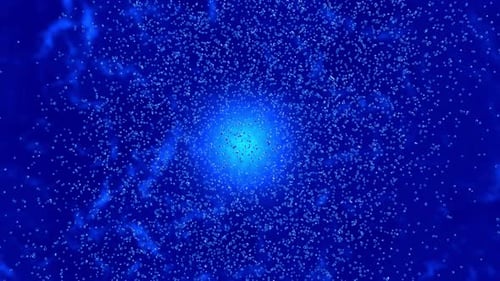 A DNA double Helix forming out of Molecules